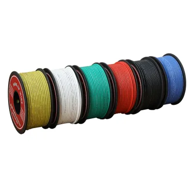 30m/Roll Electrical Wire UL3132 26AWG Soft Silicone Insulator Stranded Hook-up Wire Tinned Copper 300V 6Colors for DIY Toys Lamp