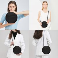 Circular Bags Woman Simple Handbag Outdoor Shopping Key Case Coin Purse Skull Print Shoulder Crossbody Cases Mini Round Bag