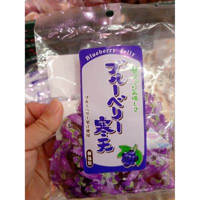 อาหารนำเข้า🌀 Japanese Candy Jelly Akar Accomplished Chestnut Chestnut Hisupa DK Chestnuts Kanten Jelly 130gBlueberry