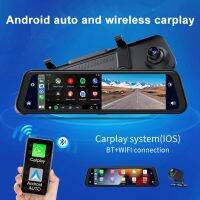 11.88 Inch 2K Dual-Lens Car Multimedia Player FM Carplay Car DVR Mirror Video Recorder 1080P Touch Screen Driving Record