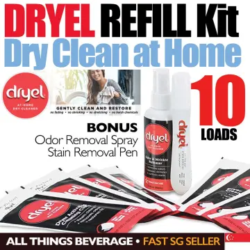 Dryel At-Home Dry Cleaner Starter Kit, Includes Dry Cleaning Cloths and  To-Go Stain Removal Pen - 6 Load Capacity