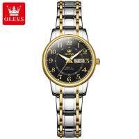 OLEVS 2891 Quartz Alloy Band Women Wristwatches Waterproof Casual Watch For Women Calendar Week Display