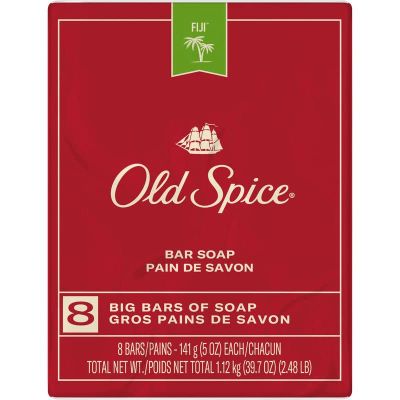 Old Spice บาร์สบู่เรือเก่าน้ำหอมกัปตันสบู่อาบน้ำทำความสะอาดตัวเเฟียจิมอยส์เจอไรเซอร์ระงับกลิ่นกายแบบชิ้นเดียว