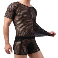 Men S Fitness See Through T Shirt Mesh Top Fishnet Muscle Tank For GYM Trendy Clubwear Comfortable And Breathable Solid Color