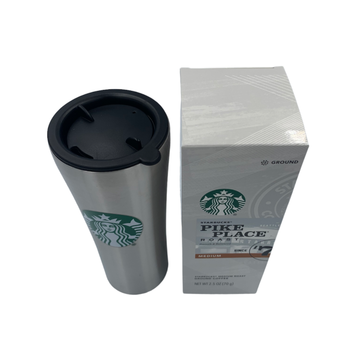 starbucks-gift-packs-travel-tumbler-20-fl-oz-w-pike-place-roast-coffee-กาแฟstarbucks-pike-place-71-roast-พร้อม-ถ้วยstainlessเก็บความร้อน-ความเย็น-ในชุดของขวัญ