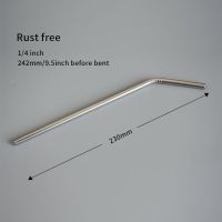 Factory free shipping rust free stainless steel 304 bent drinking straws diameter 6mm length 242mm/9.5inch before bent Specialty Glassware