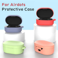 【2023】For Xiaomi Redmi Airdots TWS Headphone Cover Liquid Silicone Case With Hook Bluetooth 8 Colors Headset Cover Earphone Accessorie