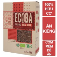Gạo lứt đỏ hữu cơ cao cấp ECOBA Huyết Rồng 1kg