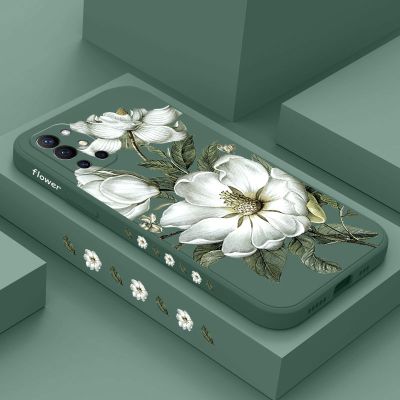 Wild Flowers Phone Case For Oneplus 10 10T 10R 9R 9RT 9 8T 8 7 7T Pro 5G Liquid Silicone Cover