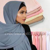 【Miki Xinyuan】พรีเมี่ยม Plainseasonscarf PrinedShawl สำหรับชีฟอง Headscarf 180x70cm