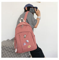 Send Badge】Korean Student Casual Wild Large-capacity Backpack Female Japanese Cute Girl Backpack