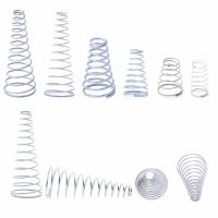 【In-demand】 MSale point 5Pcs Tower Springs กรวยกรวยการบีบอัดฤดูใบไม้ผลิ304สแตนเลส Taper ความดันเส้นผ่าศูนย์กลาง0.4-0.8มม.