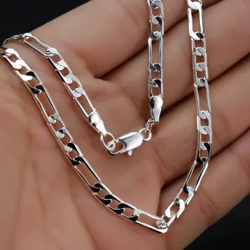 Mens figaro hot sale silver chain