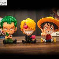 HELLOBBY Doflamingo PVC ของเล่นอะนิเมญี่ปุ่น Sanji Robin Boa Sabo Ace ของประดับโต๊ะทำงาน Han คอลเลกชันตัวการ์ตูนฟิกเกอร์โมเดลลูฟี่ลิงของเล่นโมเดลต่อสู้