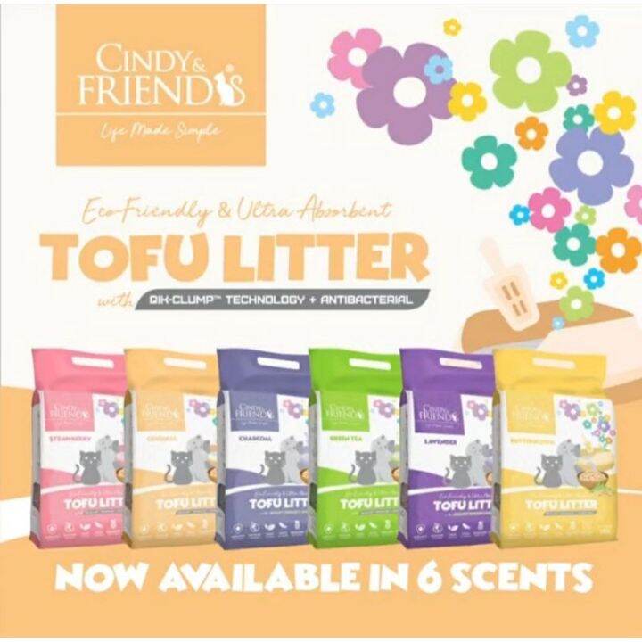 CINDY'S FRIENDS TOFU CAT LITTER FLUSHABLE CAT LITTER (7 LITERS) Lazada PH