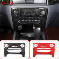 ABS Car Carbon Fiber Air Conditioning Center Mode Button Frame Trim Accessories Fit For Ford Ranger Everest Endeavour 2015-2021