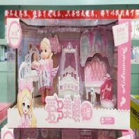 Play House Toy Aiduo Meiqi Cottage Ankle Biter Exquisite Small Furniture Small Kitchen Small Bedroom Girl Princess