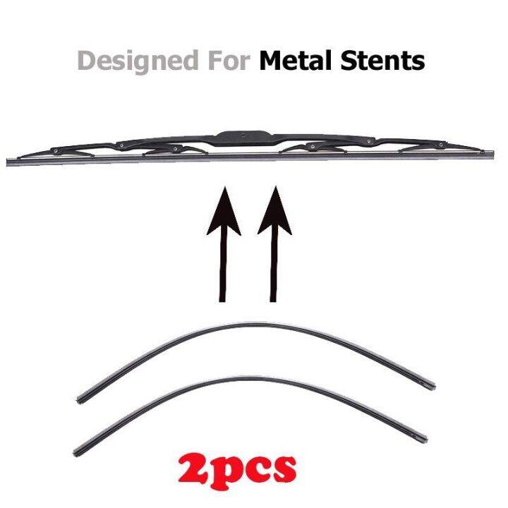 ชิ้นส่วน6มม-8มม-ออโต้2แถบยางอุดสำหรับกระจกบังลมใบปัดน้ำฝนโลหะ14-16-22-24-26-ใส่ยานพาหนะแบบเติมแบบนุ่ม