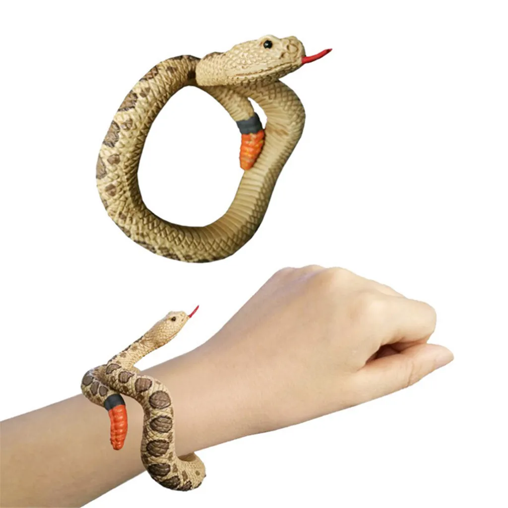 Vui vẻ mô phỏng nhựa động vật Python Vòng đeo tay handmade sơn vật ...