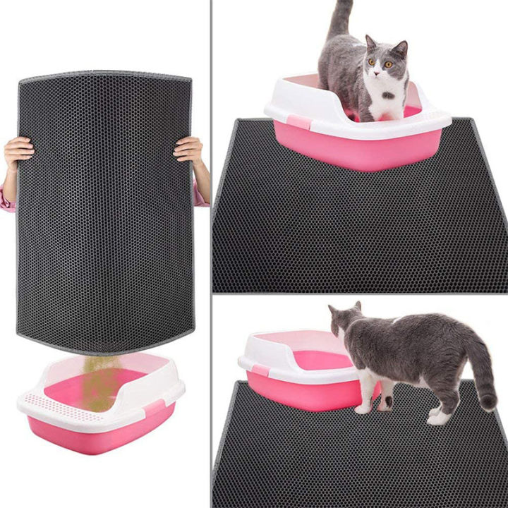 กันน้ำ-cat-litter-mat-double-layer-litter-mat-non-slip-sand-pad-washable-bed-mat-clean-pad-ผลิตภัณฑ์สำหรับ-cat