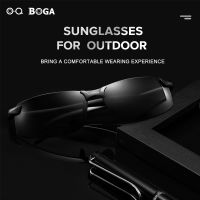 OQ BOGA แว่นกันแดดกรอบทรงรีสีดำป้องกันแสง UV,สำหรับทั้งผู้ชายและผู้หญิงป้องกันดวงตาสำหรับทุกเพศแว่นตาพลาสติกครึ่งขอบ UV400