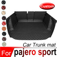 รถ Trunk Mat สำหรับ Mitsubishi Pajero Sport 7ที่นั่ง2011-14 2015 2016 2017 Cargo Liner พรมอุปกรณ์ตกแต่งภายใน Cover