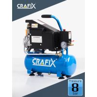 Pro +++ CRAFIX ปั๊มลมไฟฟ้า ปั้มลมรถยนต์ เครื่องสูบลมพกพา 8 ลิตร 220V CRAFIX Air Compressor 8L ราคาดี ปั้ ม ลม ถัง ลม ปั๊ม ลม ไฟฟ้า เครื่อง ปั๊ม ลม