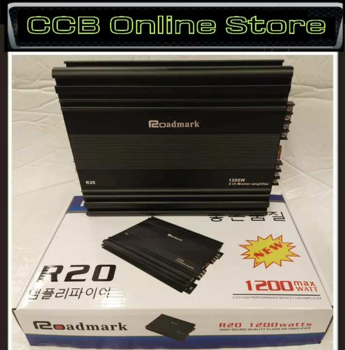 ROADMARK R20 2CHANNEL CLASS AB HIGH PERFORMANCE MOSFET CAR AMPLIFIER