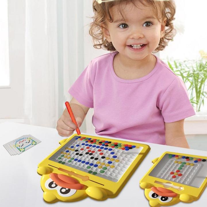 magnetic-drawing-board-duck-doodle-board-for-kids-magnetic-bead-drawing-board-magnetic-dot-art-montessori-preschool-educational-toys-lovable