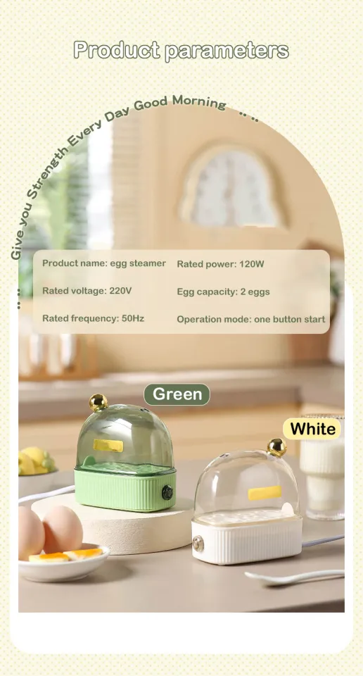 120W 220V Electric Egg Boiler Poacher Automatic Power Off Mini