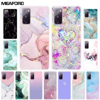 For Samsung S20 FE 2022 Case Marble Soft TPU Silicon Clear Back Cover For Samsung Galaxy S20 FE 5G Case Bumper Funda S20 FE 2022