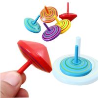 6PCS Kids Colorful Spinning Tops Handmade Painted Wooden Toy Funny Gyro Desktop Beyblade Burst Toy Kindergarten Gift Spiner Toys Fidget Spinners  Cube