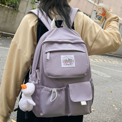 Women Student Backpack Lightweight Female Simple Pattern Casual Travel Bag High Quality Schoolbag for Teenage Girl Book Knapsack
