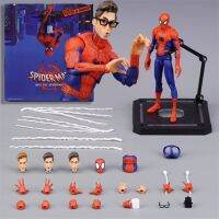 ของขวัญคอลเลกชันโมเดลของเล่นฟิเกอร์มนุษย์แมงมุมข้าม Peter Parker สไปเดอร์แมน SV ข้อแมงมุมบ้านของเล่นพีวีซีหุ่นแอคชั่น