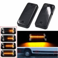 Amber Dynamic Flowing LED Side Marker Light For Fiat Ducato Citroen Relay Peugeot Boxer Renault VOLVO MAN Iveco Car Styling