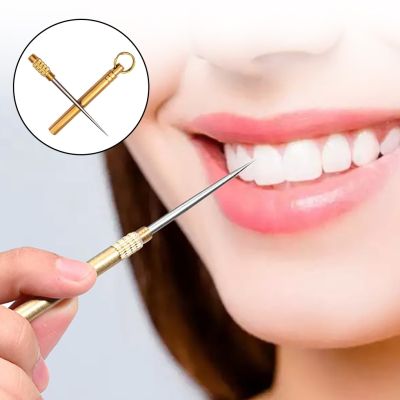 Outdoor Edc Portable Multifunctional Toothpick Bottle Fruit Fork Camping Tool Toothpick Tube Stronger Than Dental Floss