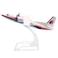 [16cm]  โมเดลเครื่องบิน Malaysia Airlines FOKKER 50 (Aircraft Metal Model) วัสดุทำจากเหล็ก  พร้อมฐาน สวย งานคุณภาพ - ของเล่น ของสะสม ตังโชว์เสริมฮวงจุ้ย