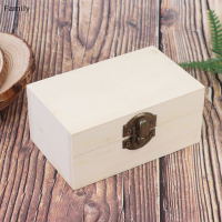 Family Flower Flash Sale Home Storage BOX ไม้ธรรมชาติพร้อมฝาปิดสีทองล็อคเครื่องประดับกรณีกล่องไม้