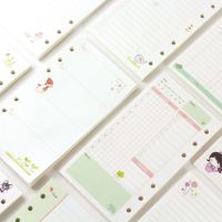 [NEW EXPRESS]☂✟ↂ Two Size A5 A6 6 Holes Colorful Loose Leaf Notebook Refill Spiral Planner Inner Page