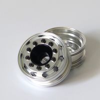 Metal Wheel Drum Front Narrow Hub for 1/14 Tamiya RC Truck Trailer Tipper Scania MAN Benz Actros Volvo Car Diy Parts