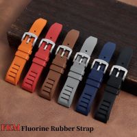 High Quality FKM Fluorine Rubber Strap 20mm 22mm for Seiko for Rolex Water Ghost Sport Waterproof Quick Release Watchband Belt