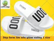 DÉP ĐẾ TRẮNG, QUAI NGANG, CHỮ UOO UOO NAM, NỮ, UNISEX, SIÊU NHẸ SIÊU ÊM