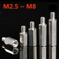 304 Stainless Steel Hex Standoff Male to Female Spacer Hexagon for Computer PCB Motherboard Spacer Bolt M2.5 M3 M4 M5 M6 M8 Screw Nut Drivers