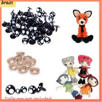 BRAIN 100PCS 8mm 12mm 14mm ใหม่ สัตว์ น่ารัก ตุ๊กตาหุ่นตา ลูกตาหมีเท็ดดี้ งานฝีมือ DIY กล่องกระดาษ