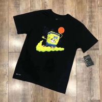 เสื้อยืดที่คุณต้องการ2021 เทรนด์แขนสั้นฤดูร้อนชายข้อต่อแอนิเมชั่น SpongeBob SquarePants กีฬาลำลองผ้าฝ้ายเสื้อยืดคอกลมขนา