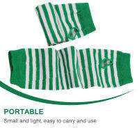 4pcs Christmas Sock Cloth Christmas Shamrock Striped Over Knee Sock Striped Arm Warmer Cute St. Patricks Day Set