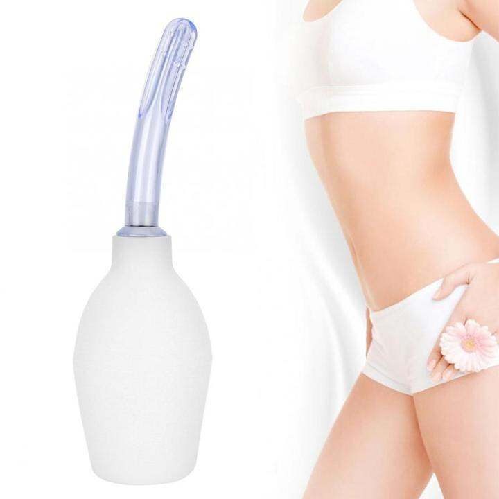 Silicone Women Female Douche Enema Bulb l Douche Enema Cleaner Feminine
