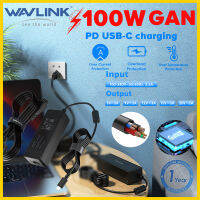 Wavlink 100W GaN QC 3.0 PD ที่ชาร์จความเร็วสูงชาร์จ USB-C แบบสากลสำหรับแล็ปท็อปแท็บเล็ตโทรศัพท์ฯลฯใช้ได้กับ MacBook Chromebook Lenovo Dell HP อัสซุส Huawei Samsung สวิตช์ PS, Xbox