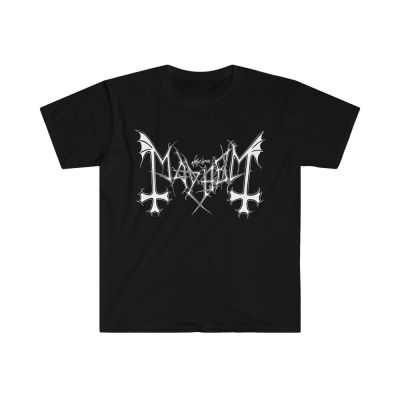 MAYHEM T SHIRT BAND LOGO METAL ROCK UNISEX TEE LEGENDARY BLACK METAL ICONS