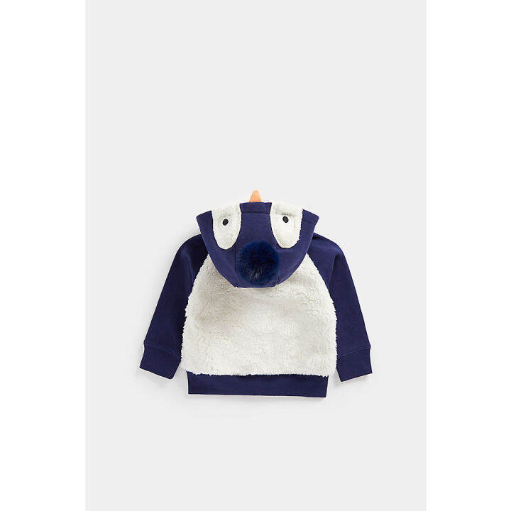 เสื้อกันหนาวมีฮู้ดเด็กผู้ชาย-mothercare-novelty-penguin-hoody-cc816